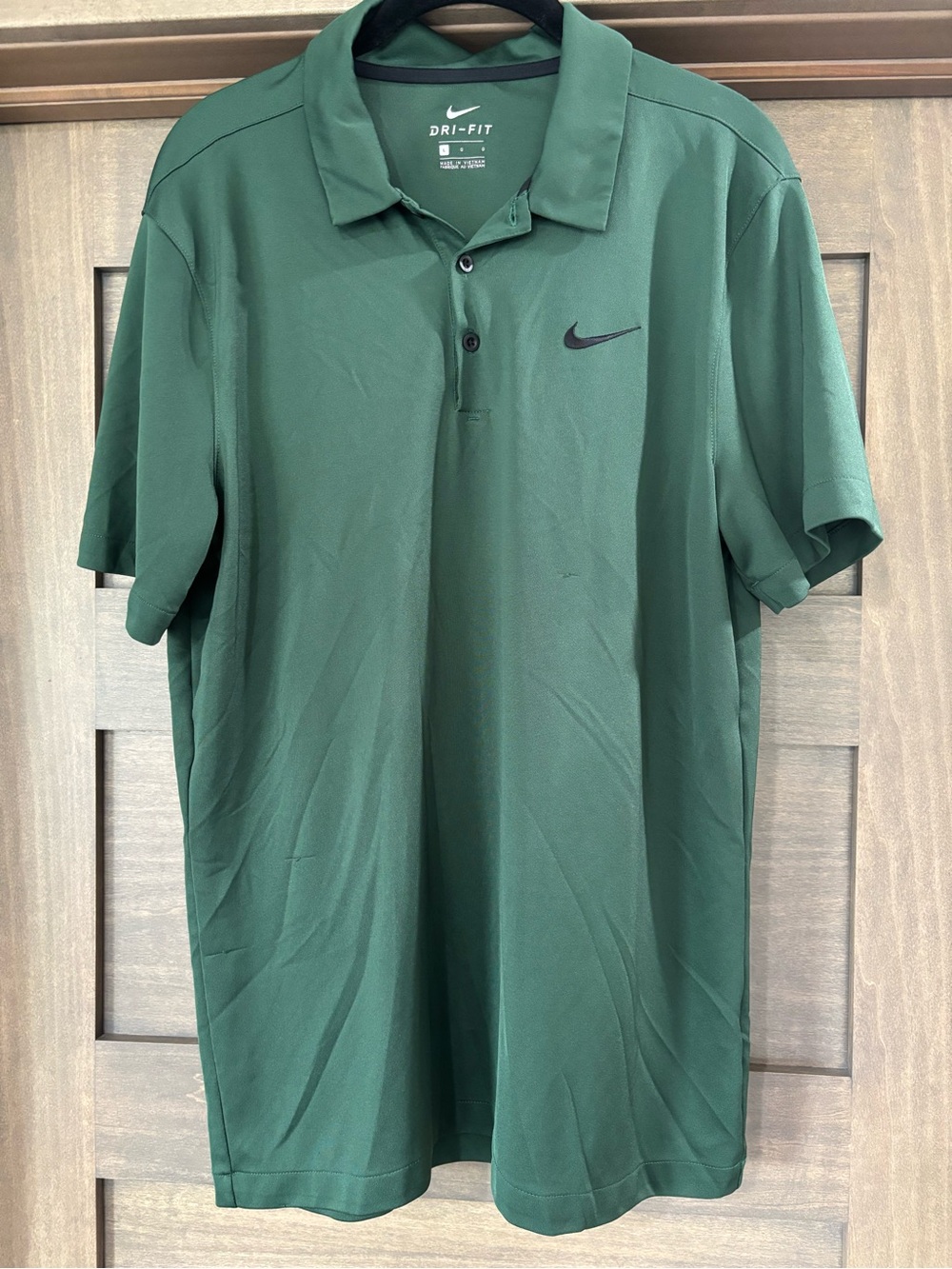 Nike Men's Dark Green Dri-FIT Polo Shirt